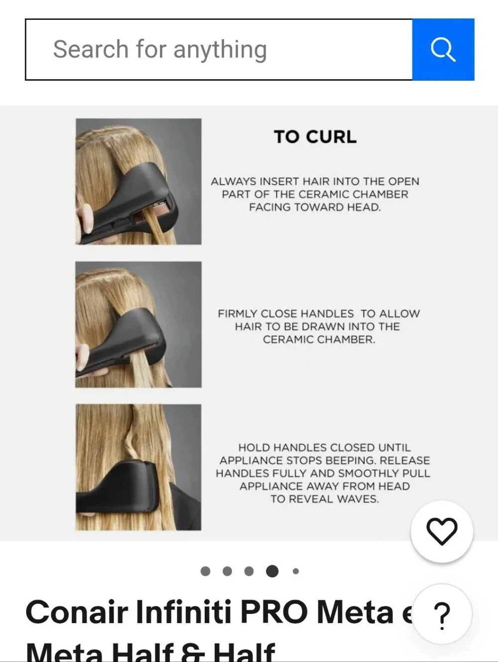InfinitiPRO Meta Half & Half Hair Curler& Straightener - Conair